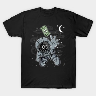 Astronaut Reaching Cardano ADA Coin To The Moon Crypto Token Cryptocurrency Blockchain Wallet Birthday Gift For Men Women Kids T-Shirt